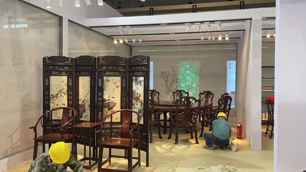 泰和園家具-北京紅木展展臺設計搭建(圖7)
